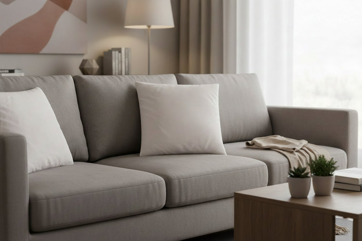 Soft Pink Neutral Decorative Throw Pillow