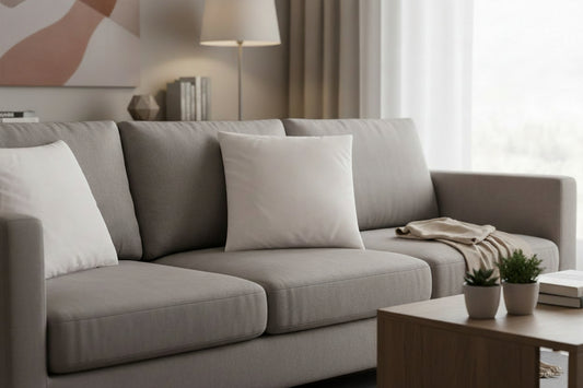 Soft Pink Neutral Decorative Throw Pillow