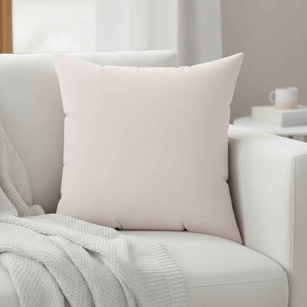 Soft Pink Neutral Decorative Throw Pillow